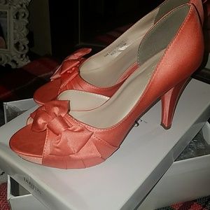 Coral Reef Heels with Bow